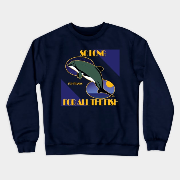 Hitchhicker´s Chilean dolphin Crewneck Sweatshirt by uialwen